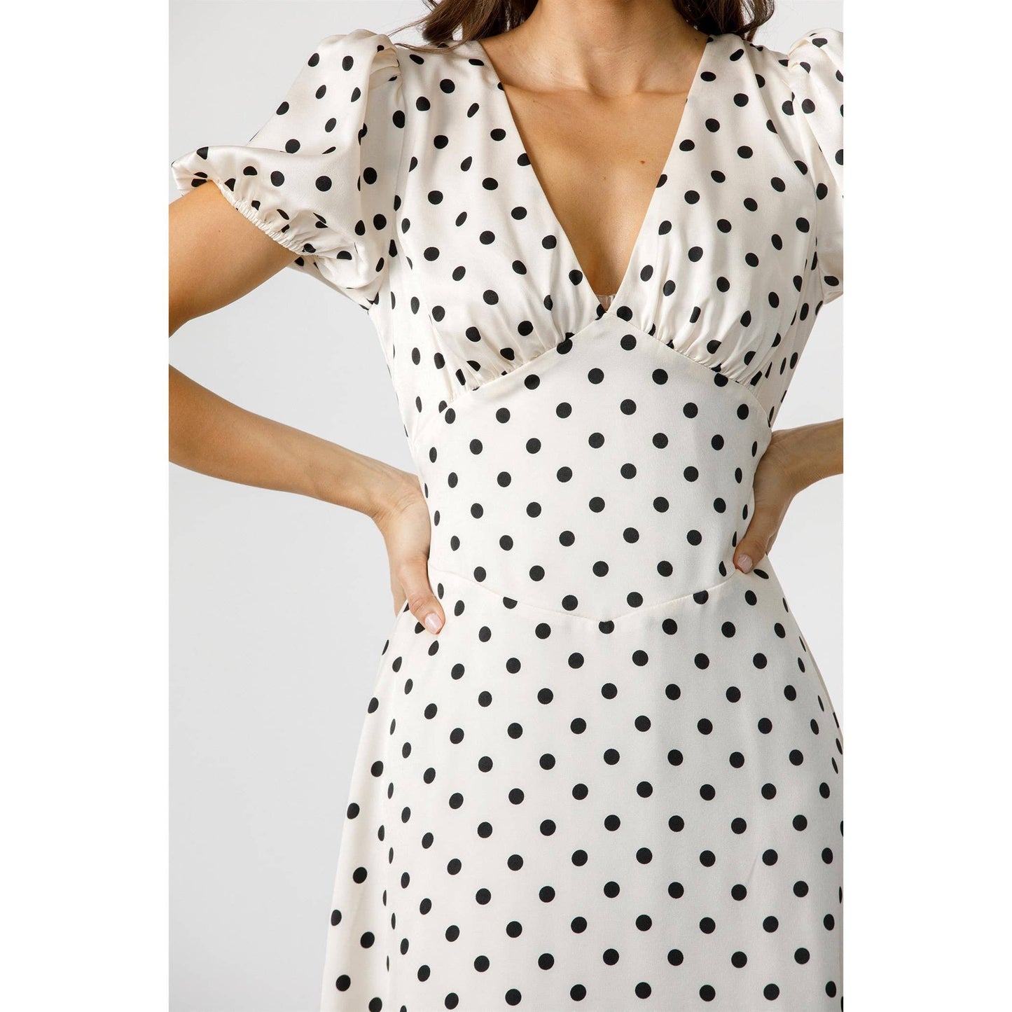 Classic Audrey Polka Dots Dress