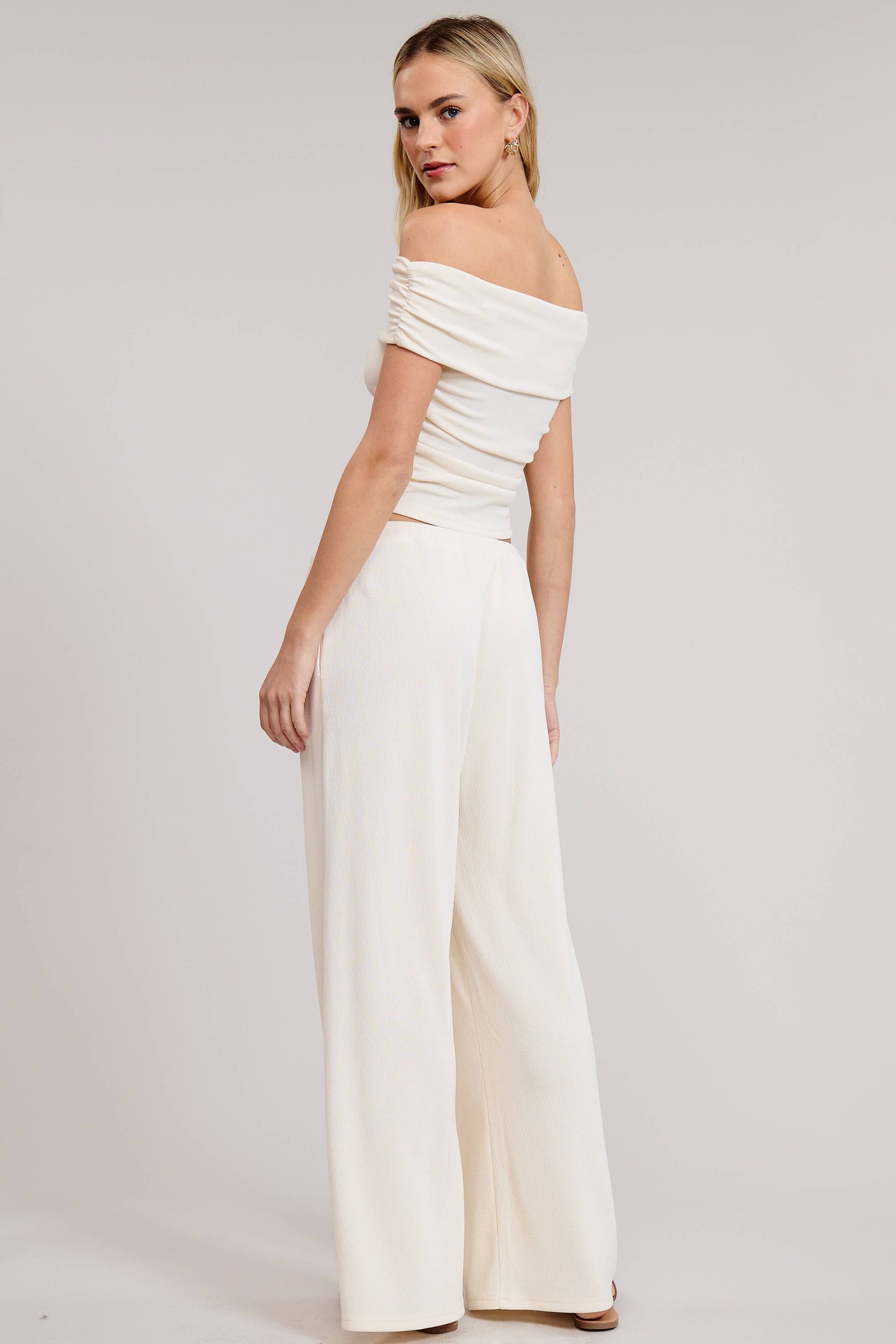 Luna Ruched Crop & Pant Set