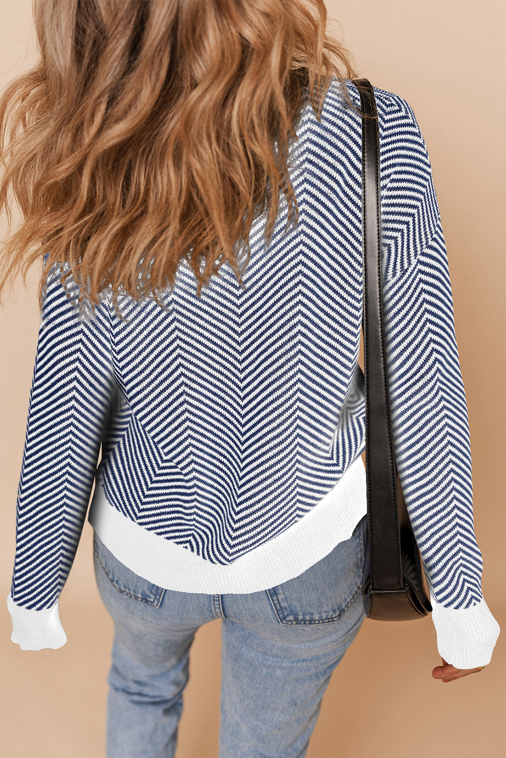 Rustic Herringbone Cardigan