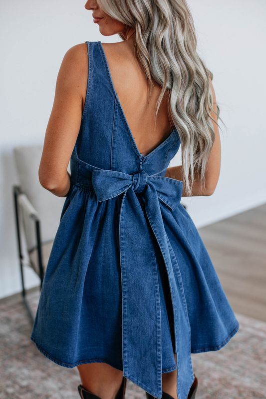 Skirt Away Denim Dress