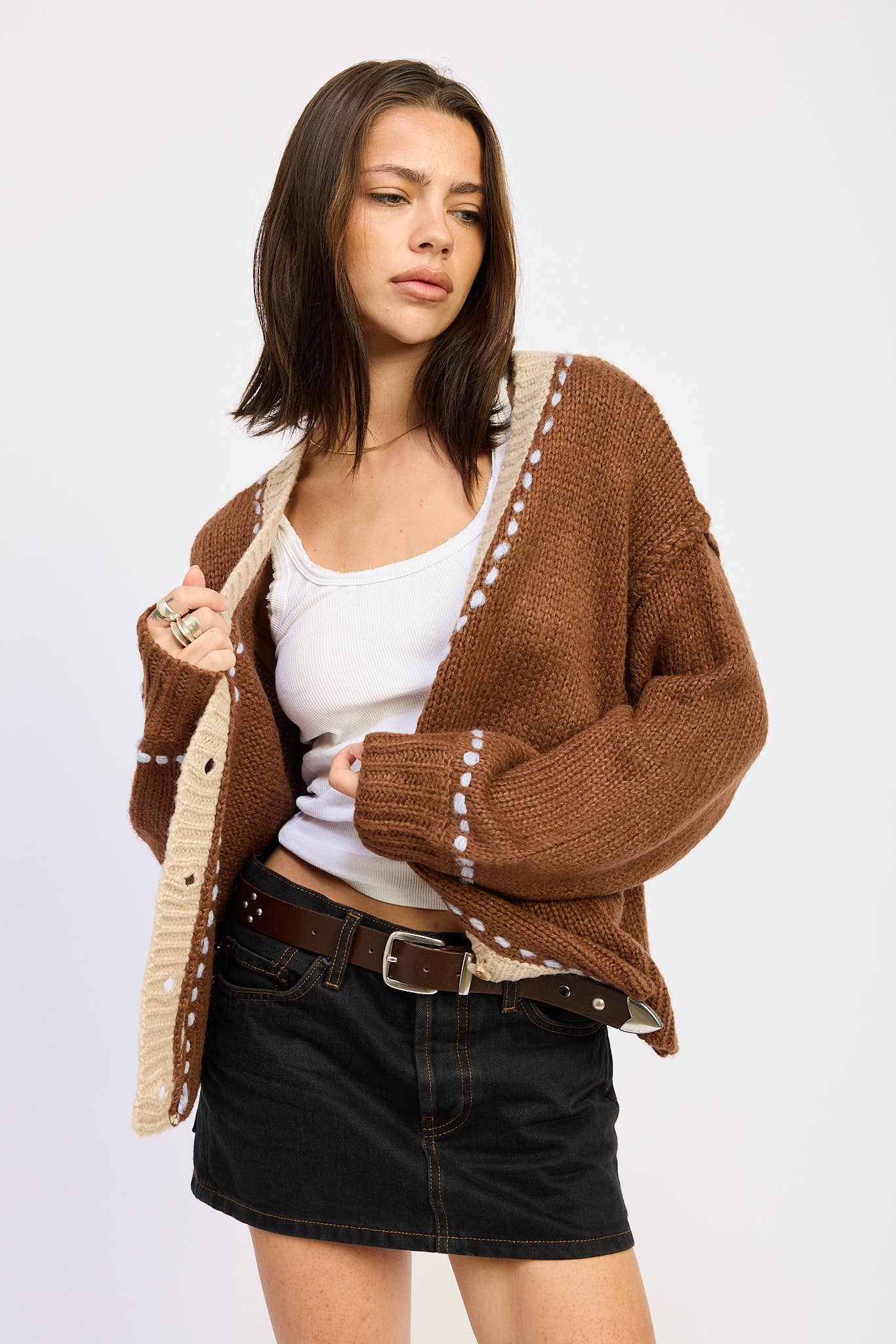 The Contrast Cardigan