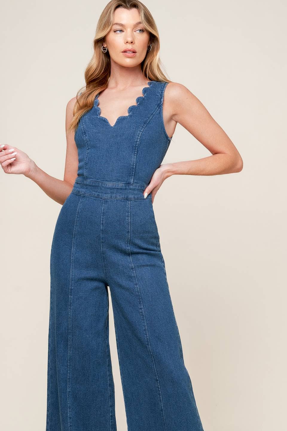Urban Edge Denim Jumpsuit