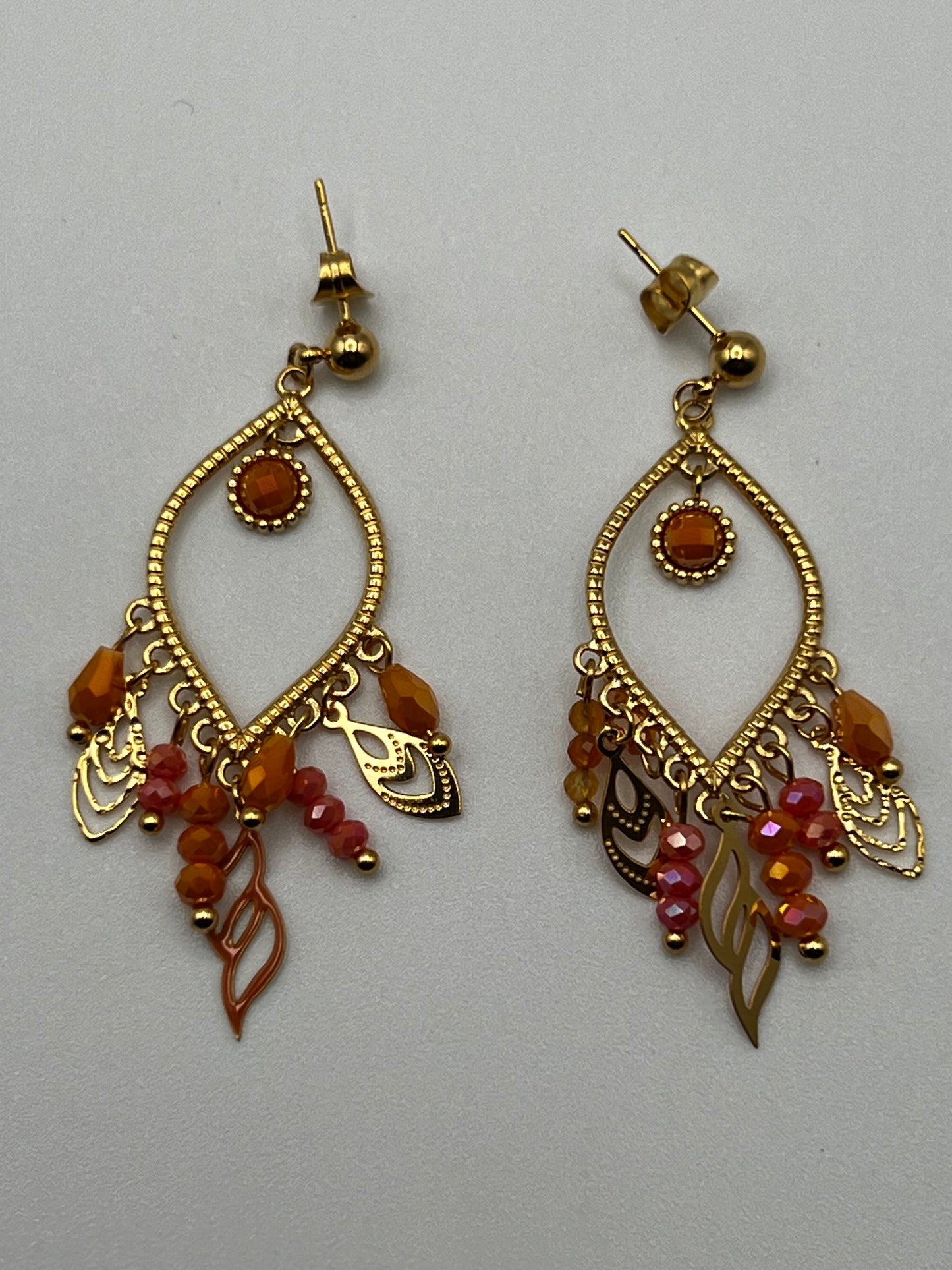 Stainless Steel Chandelier Earrings