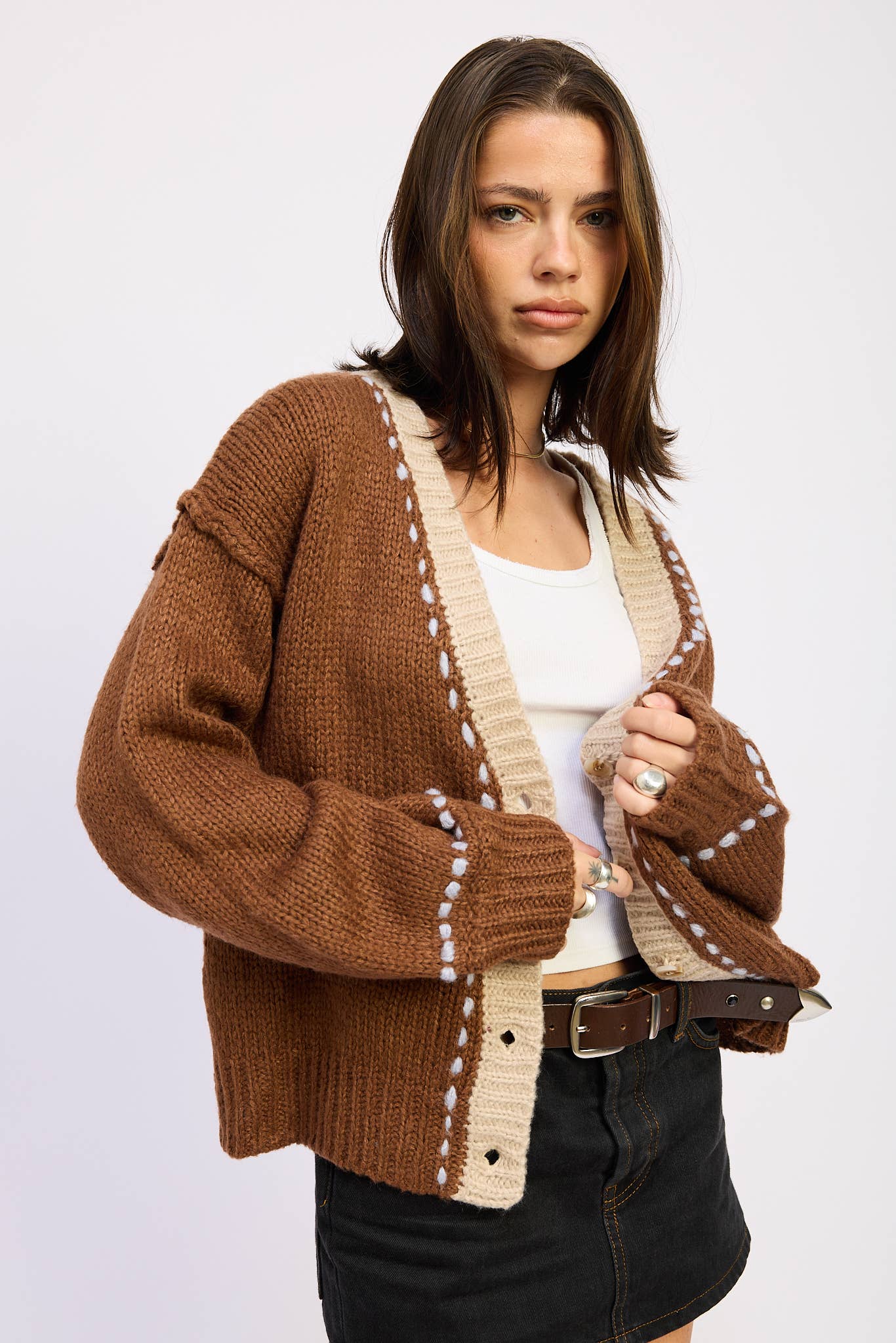 The Contrast Cardigan