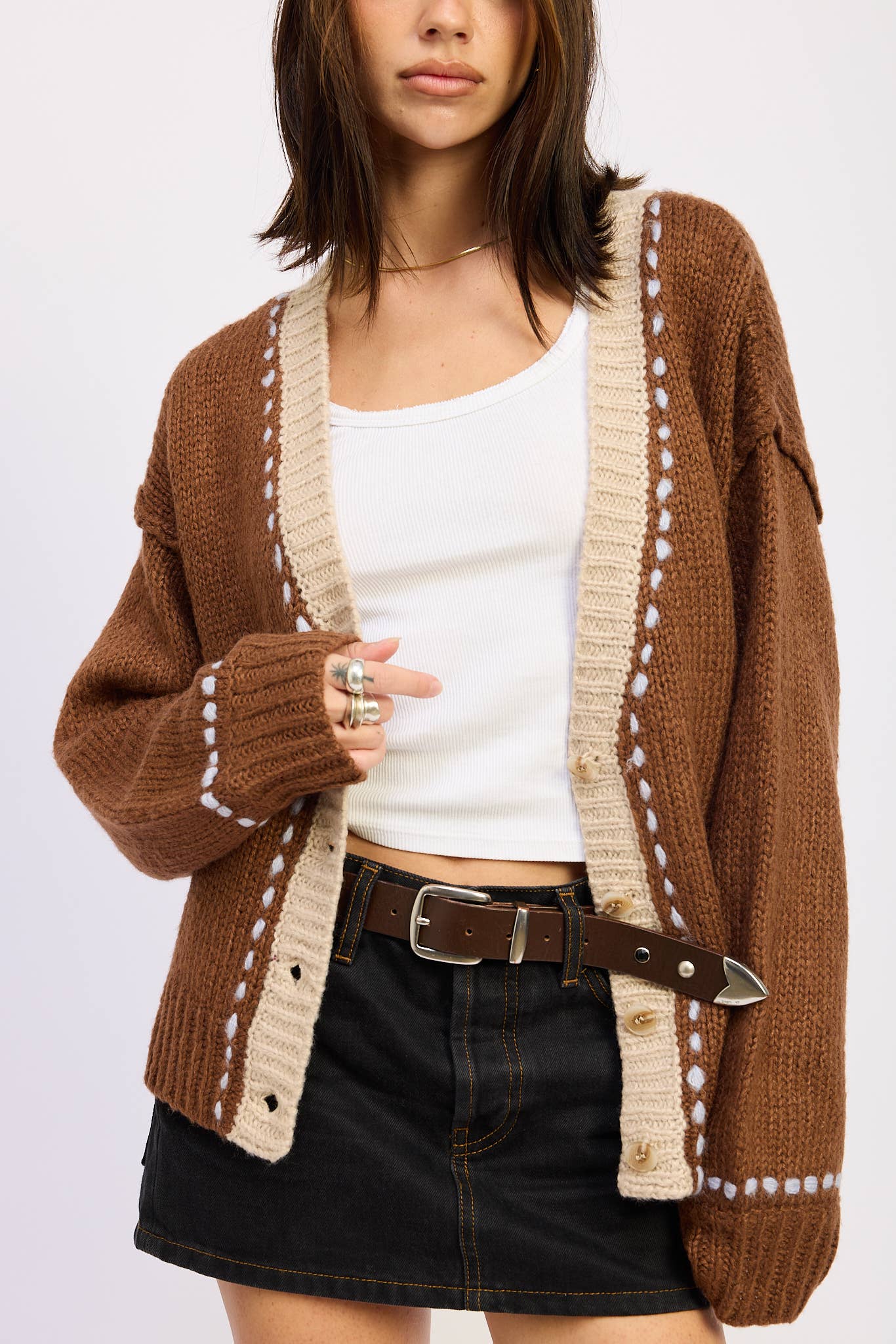 The Contrast Cardigan