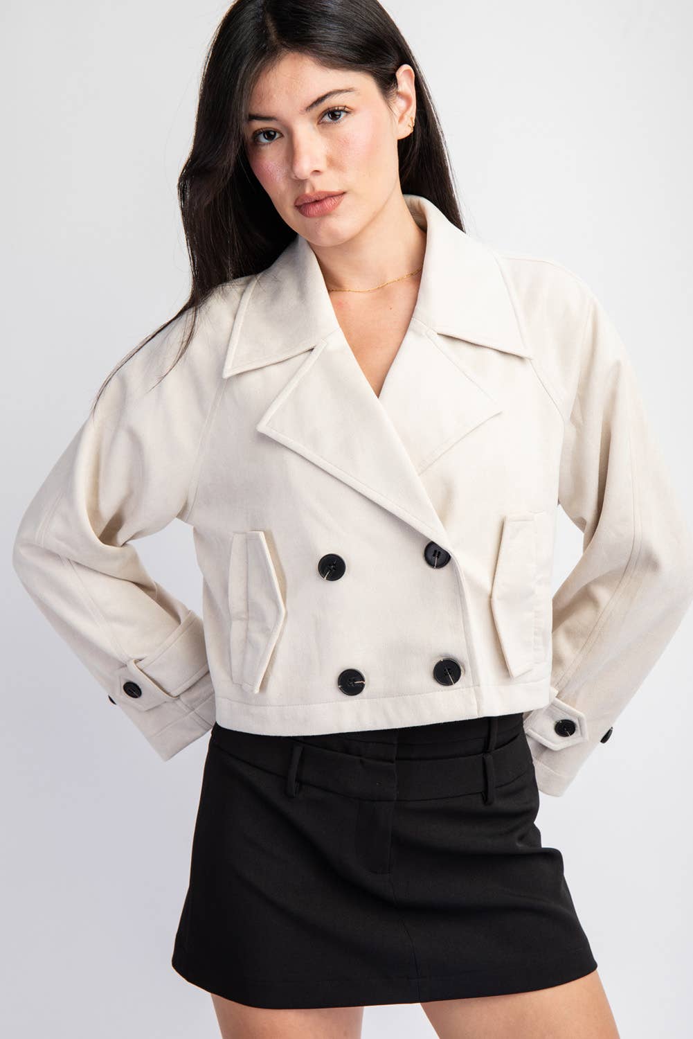 Sahara Faux Suede Trench