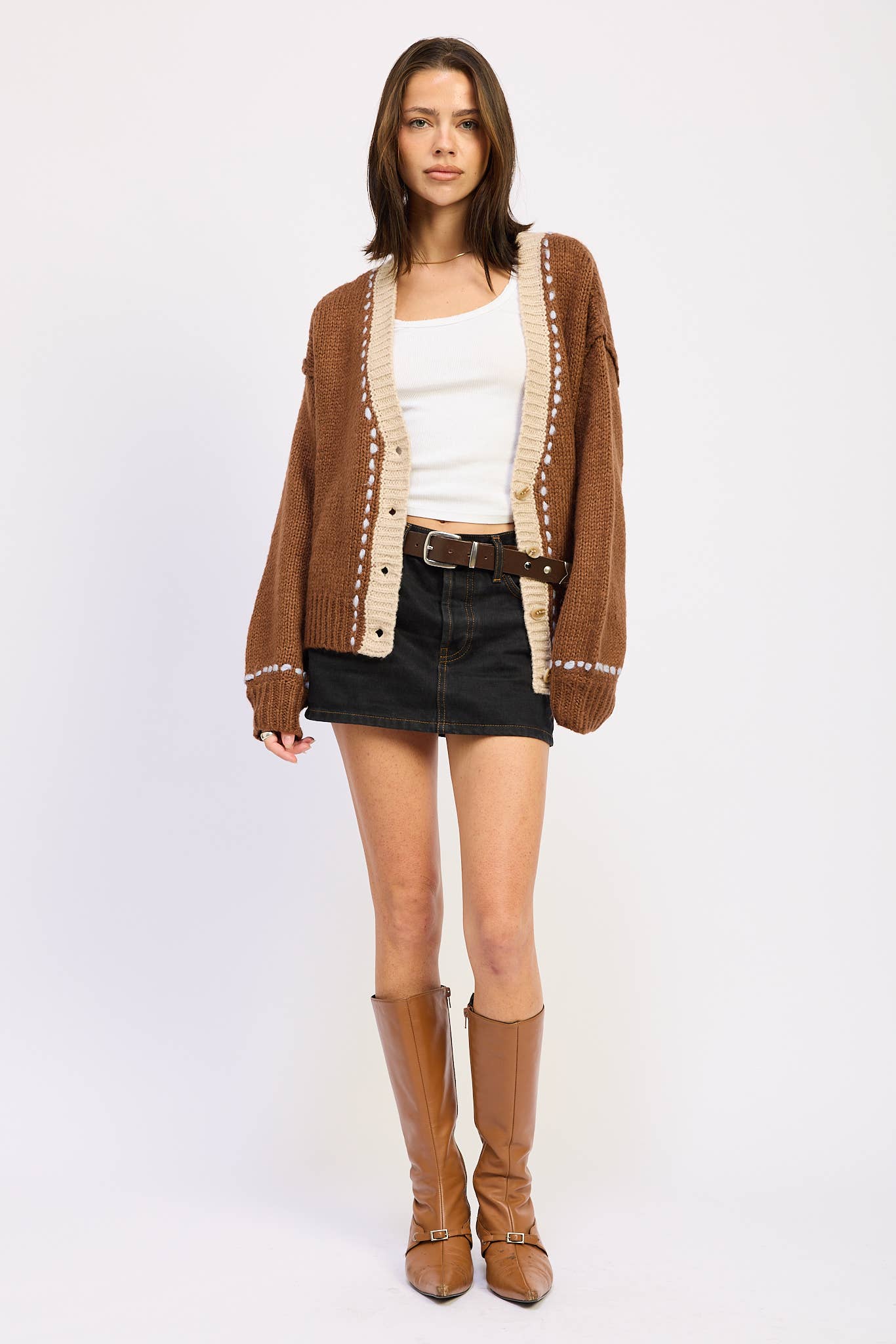 The Contrast Cardigan