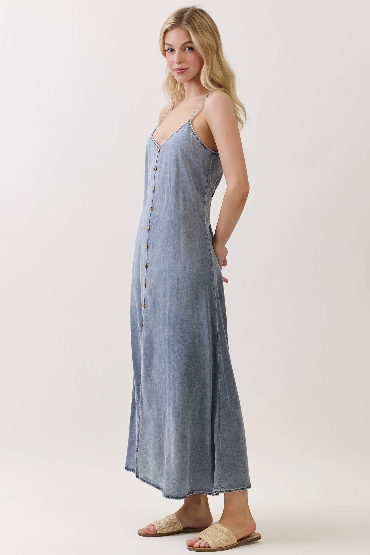 Light denim Flowy Dress