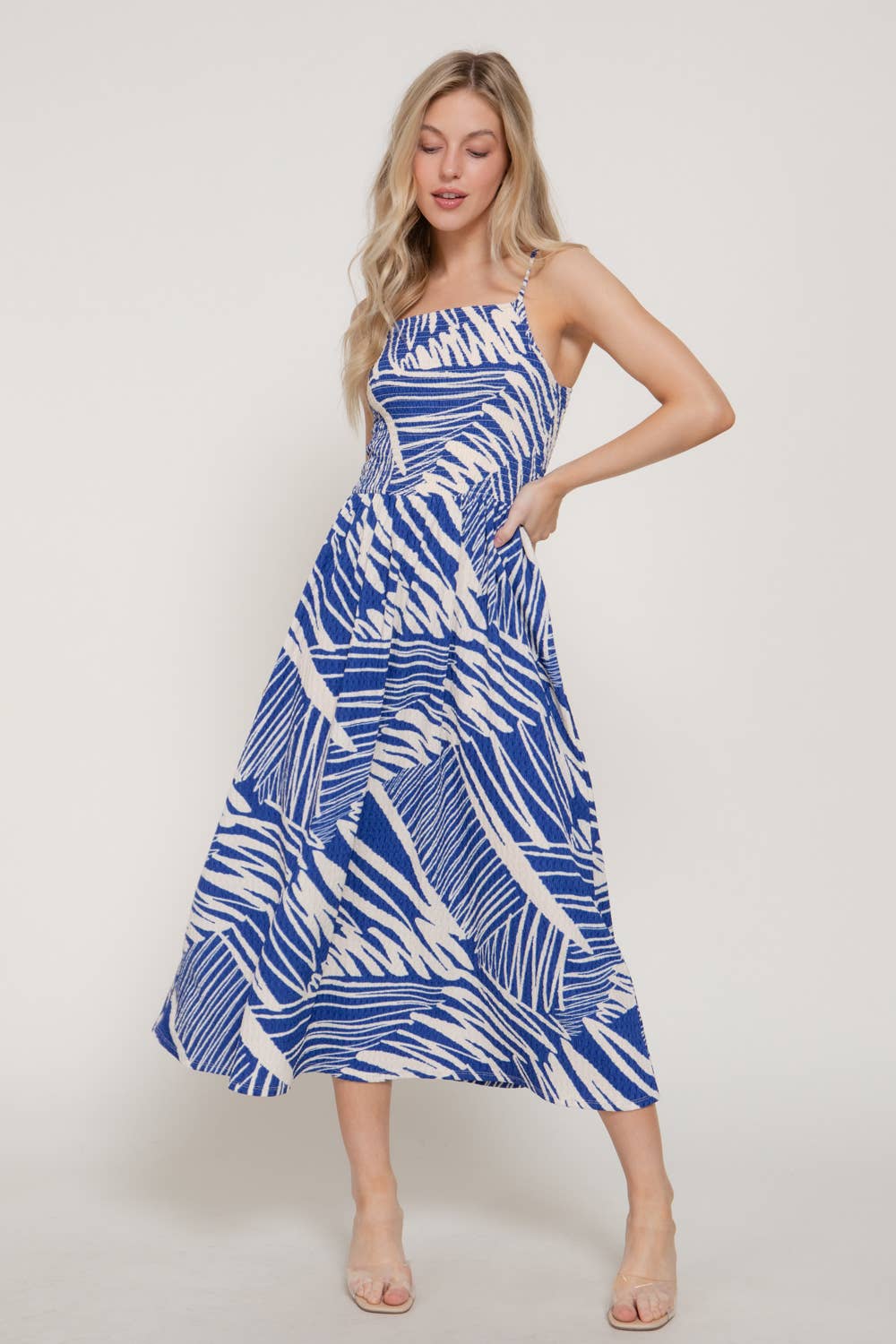 Sofia Smocked Knit Maxi Dress