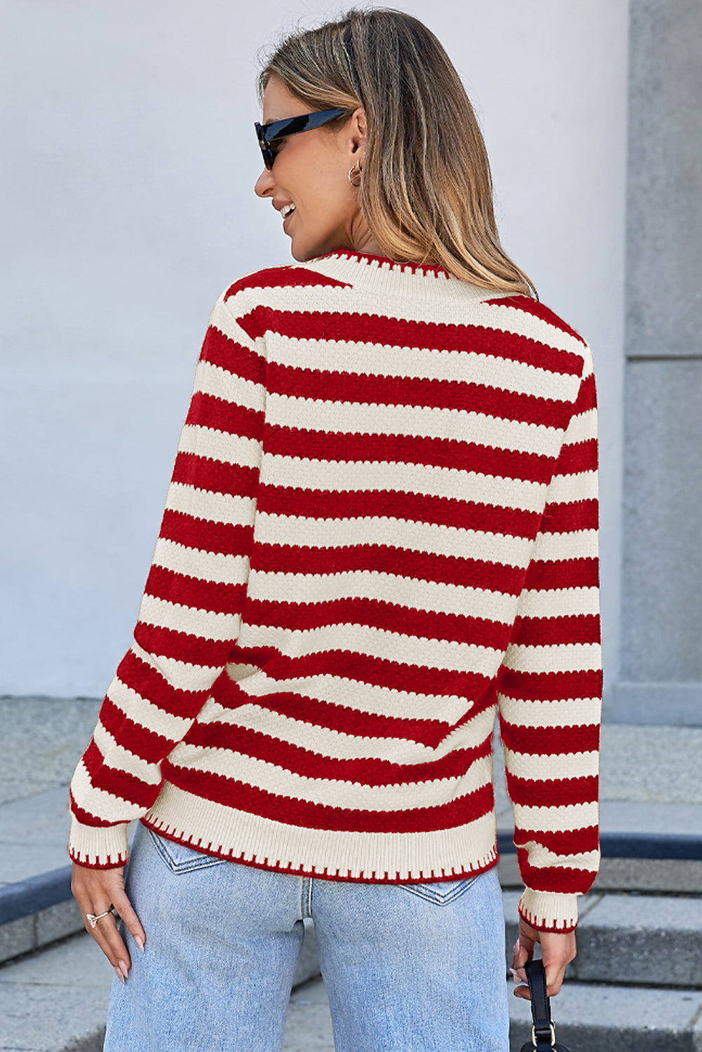 Stripe Chic Golden Cardigan
