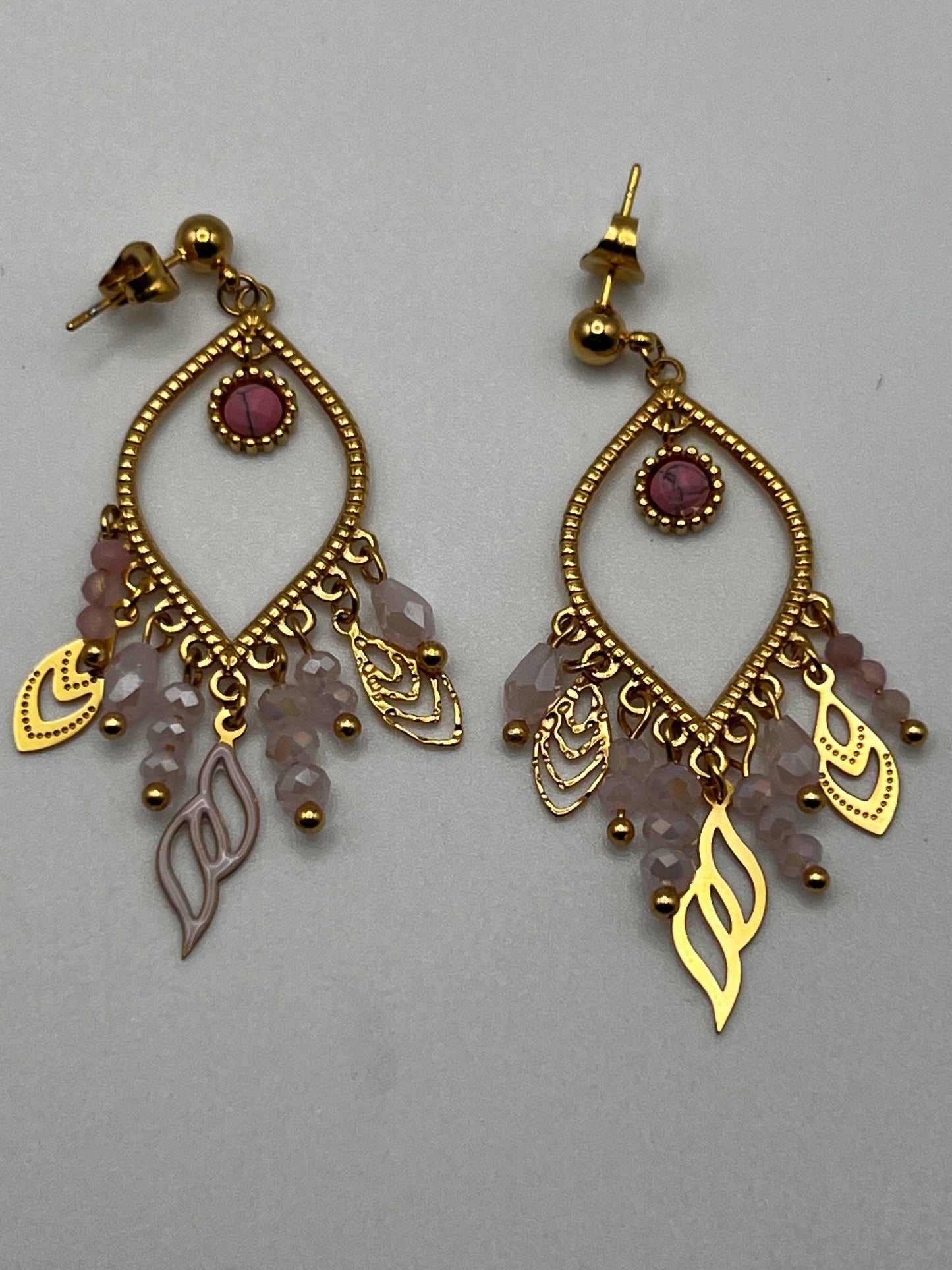 Stainless Steel Chandelier Earrings