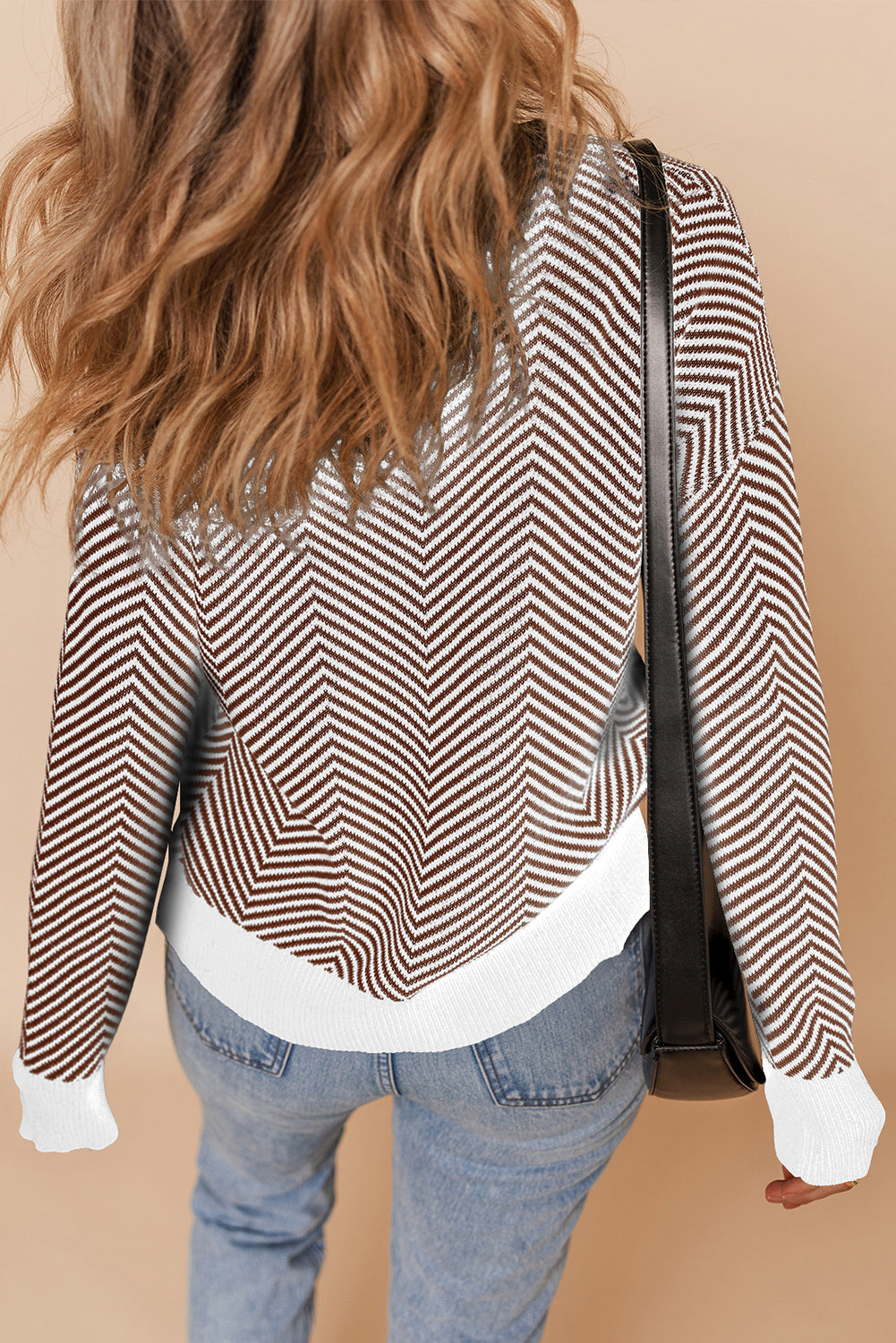 Rustic Herringbone Cardigan