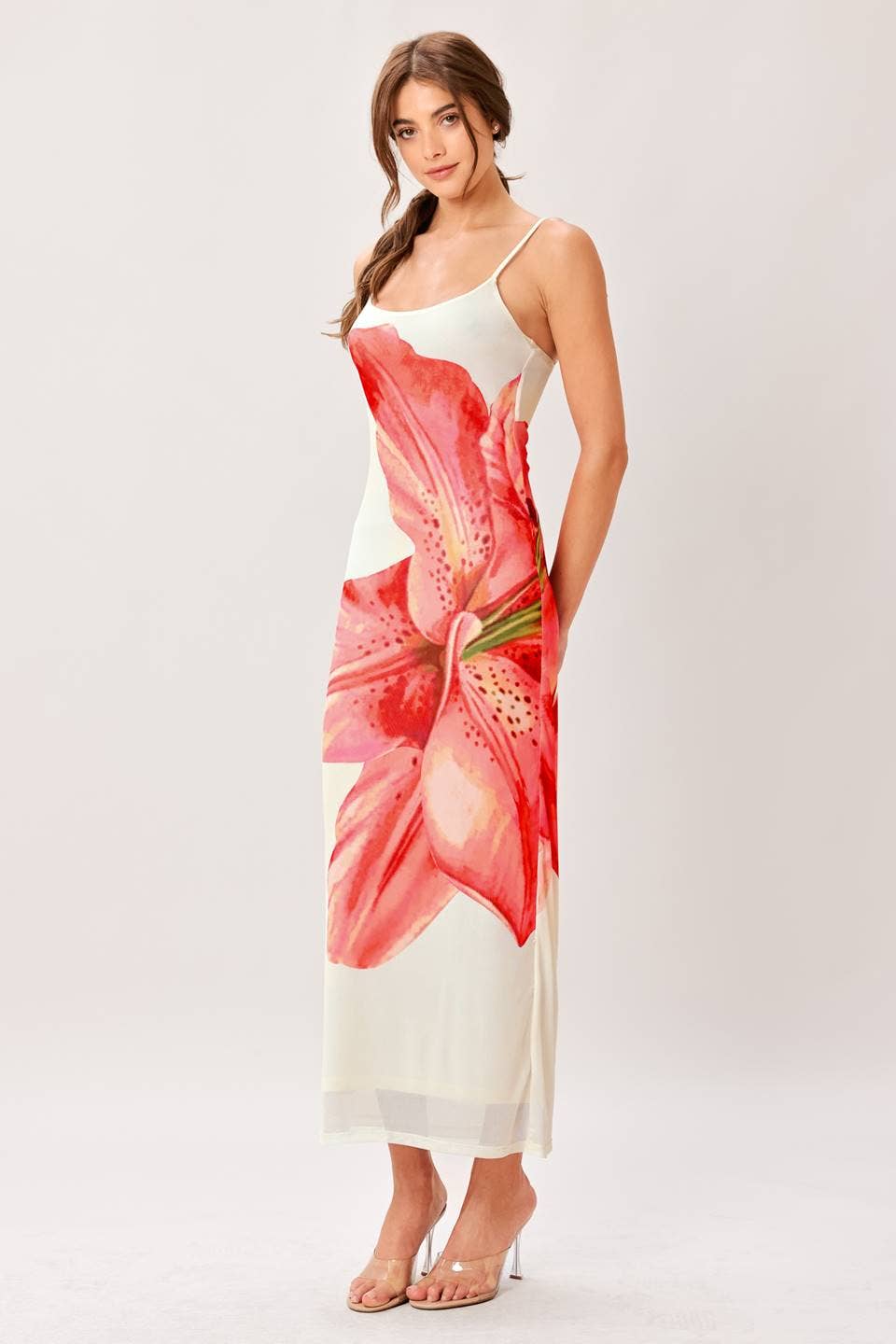 Floral Mesh Dress