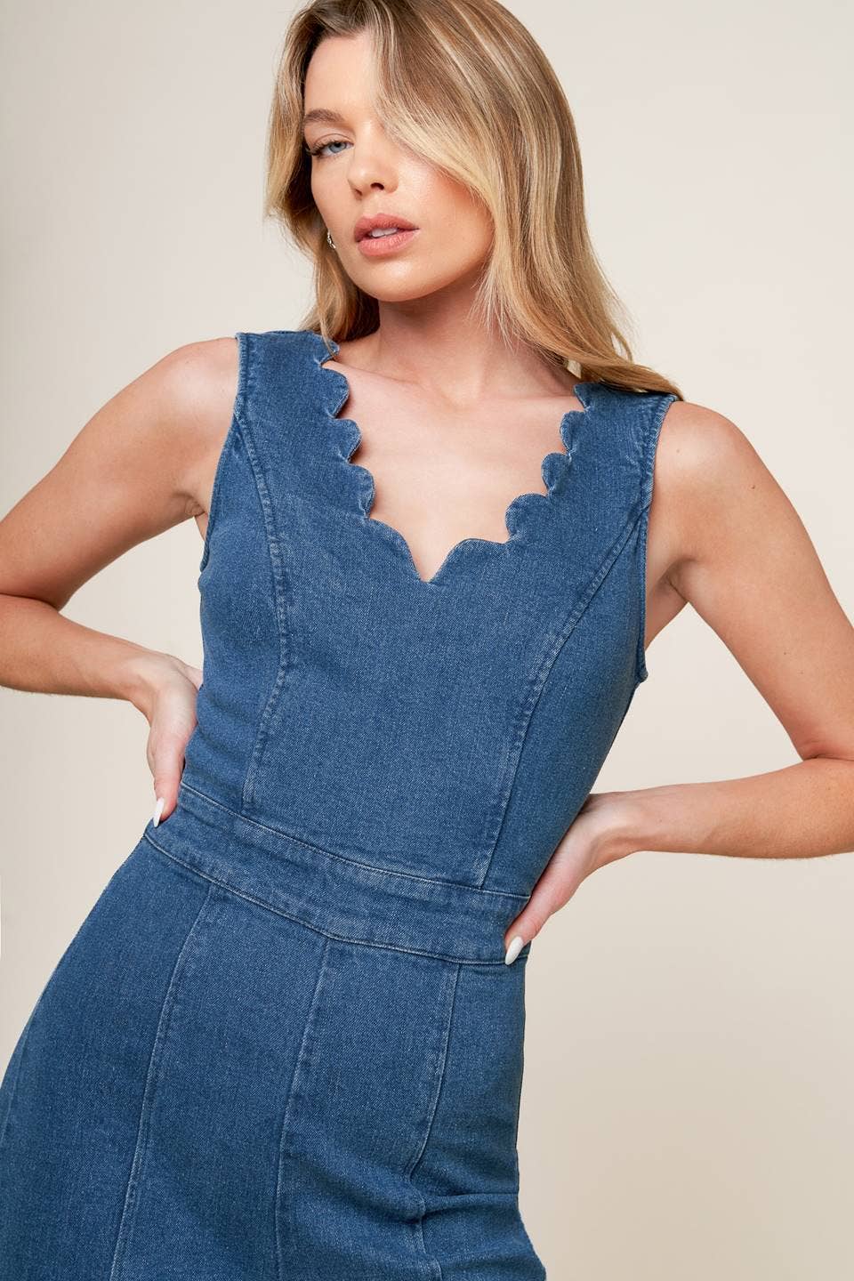 Urban Edge Denim Jumpsuit