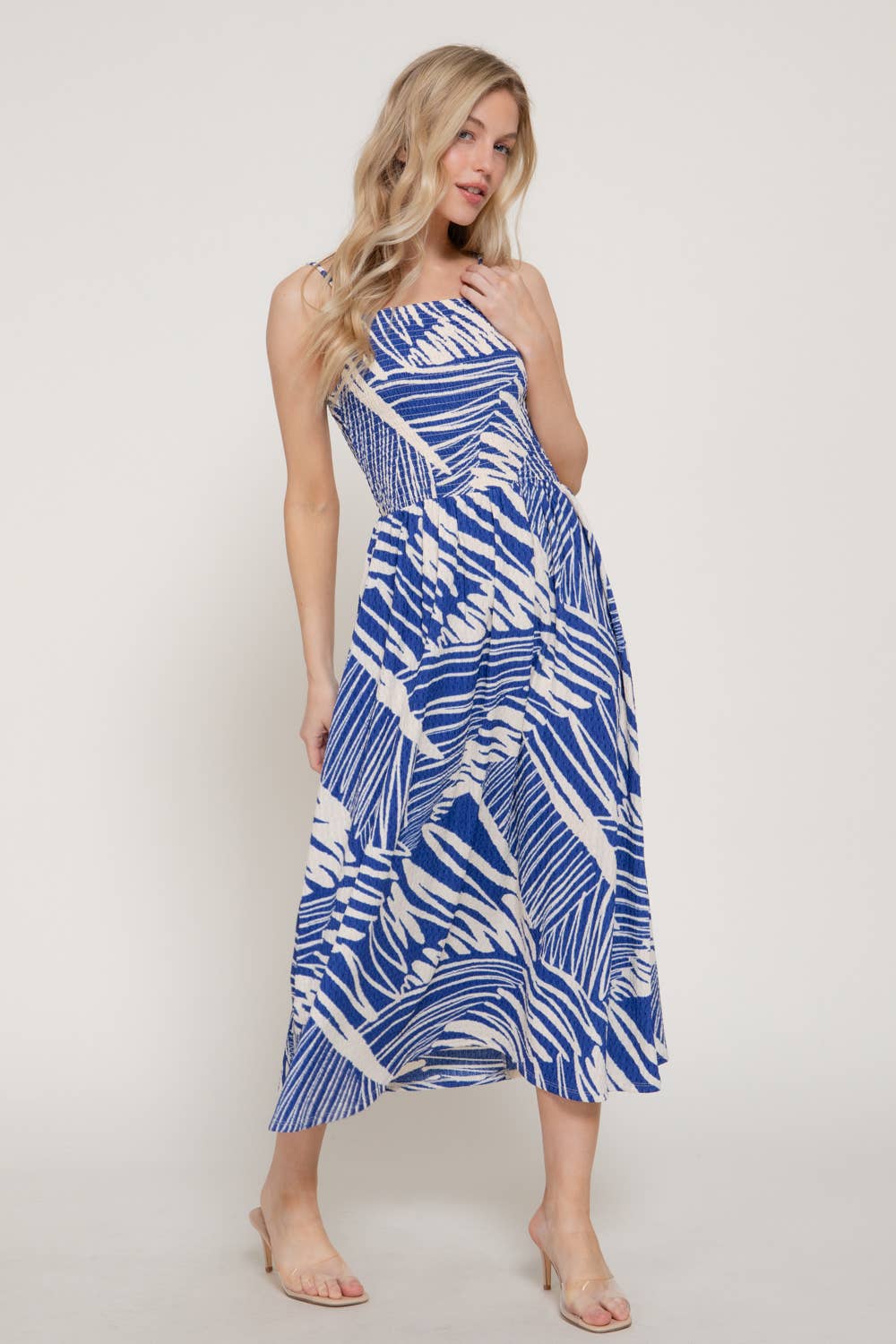 Sofia Smocked Knit Maxi Dress