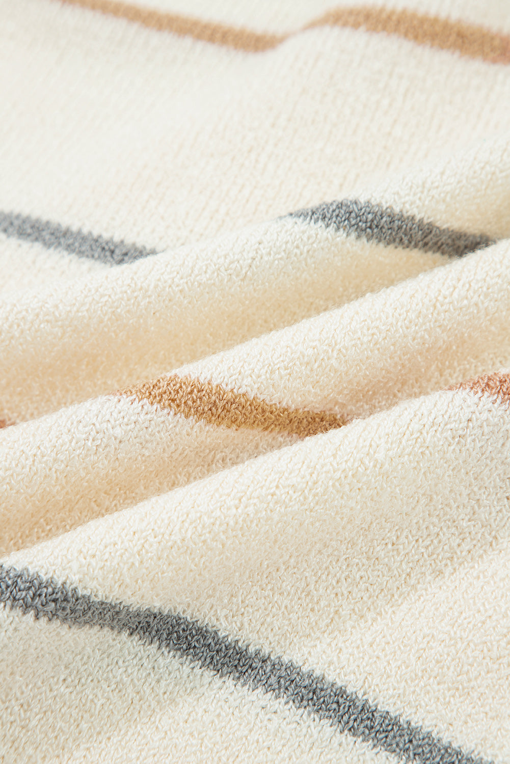 Multicolour Striped Cardigan Sweater