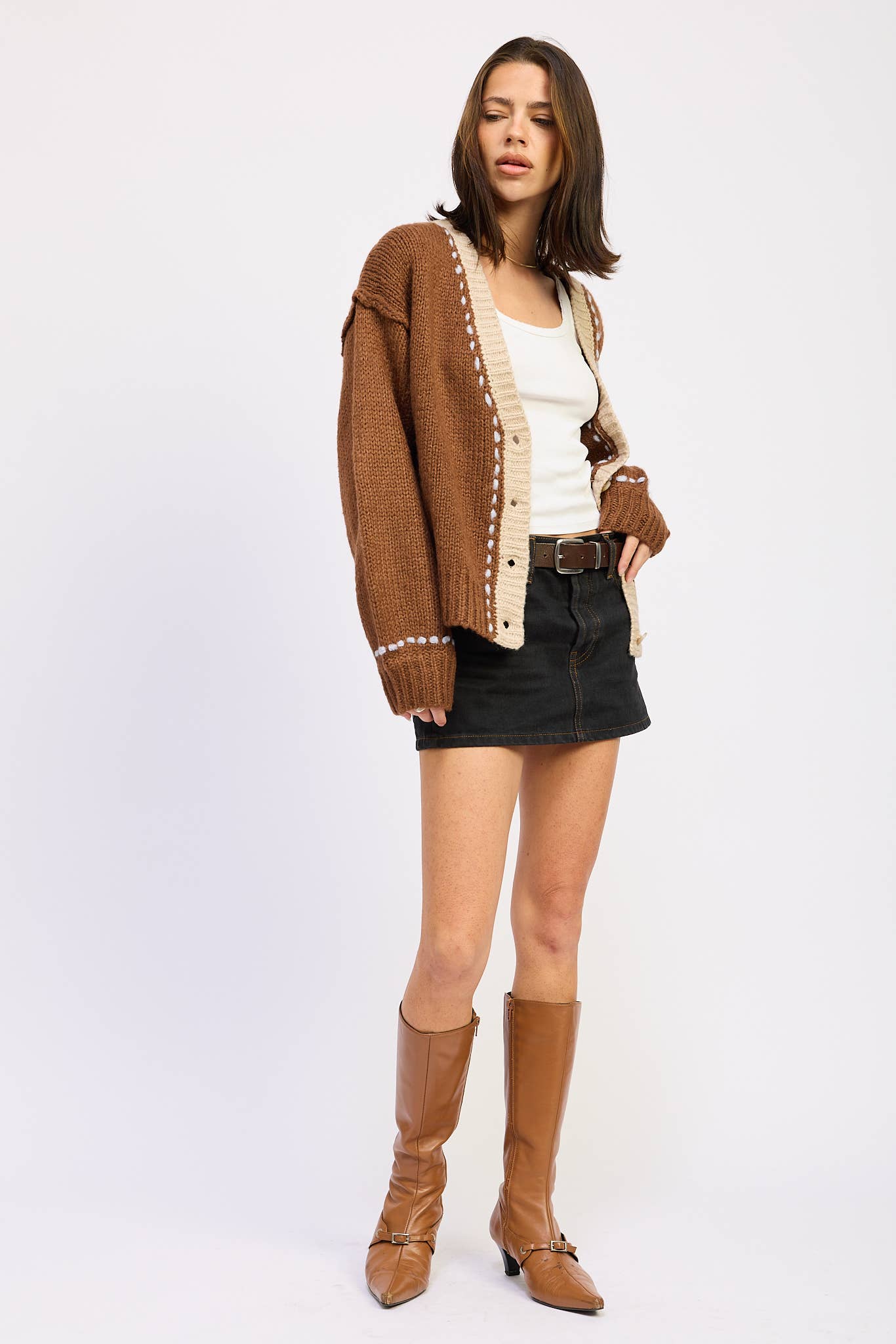 The Contrast Cardigan