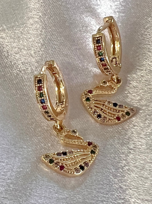 Swan Earrings