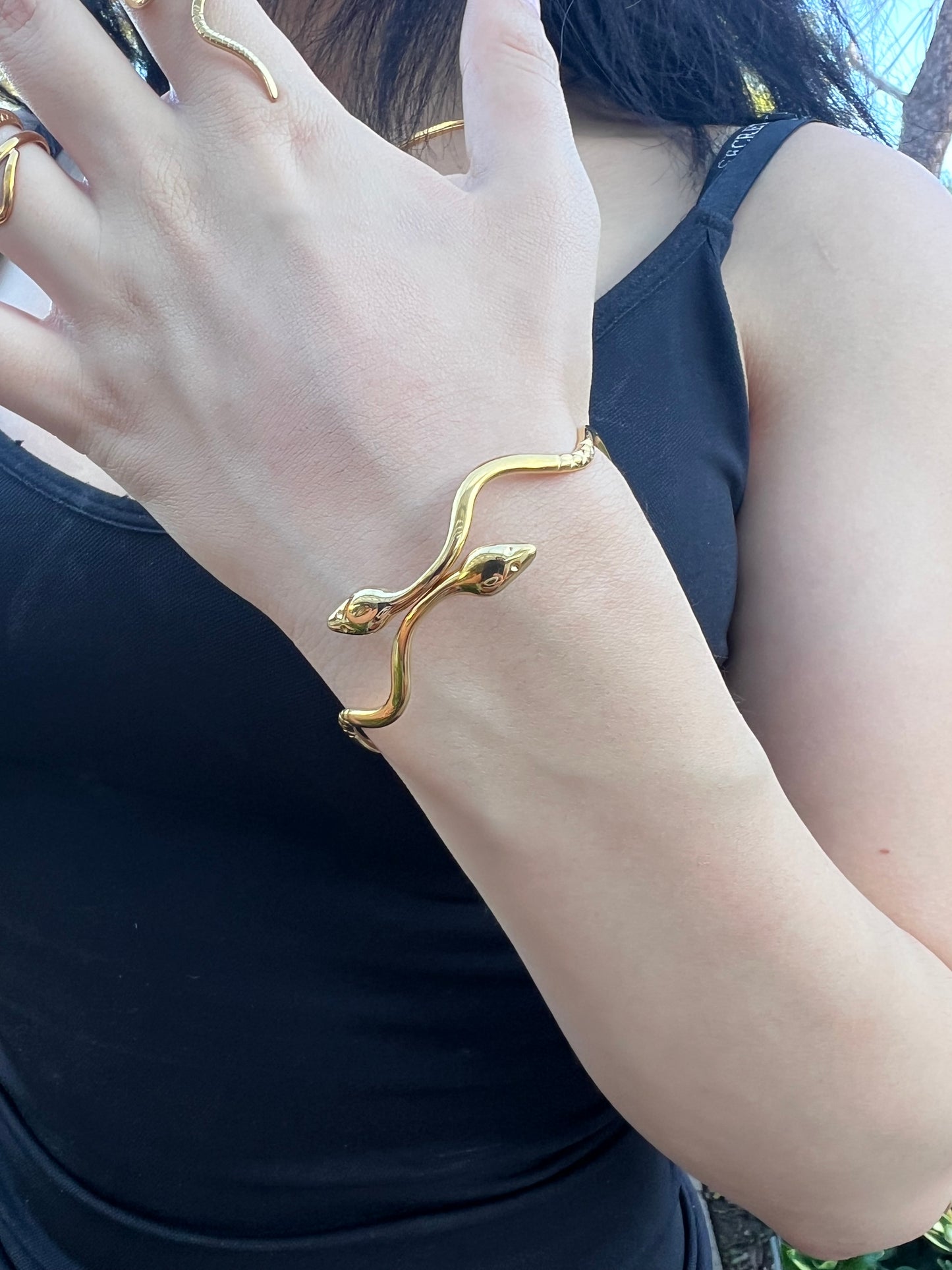 Serpent Wave Bangle
