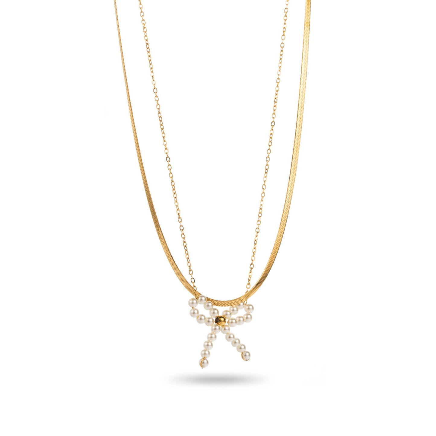 Double Bow Necklace