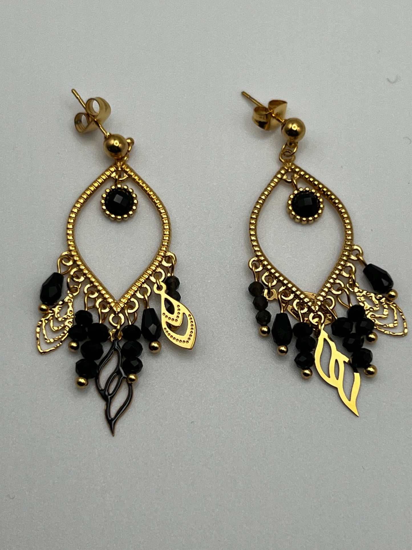 Stainless Steel Chandelier Earrings