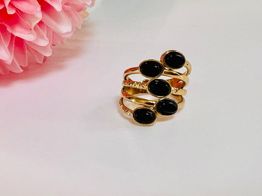 Midnight Adjustable Ring