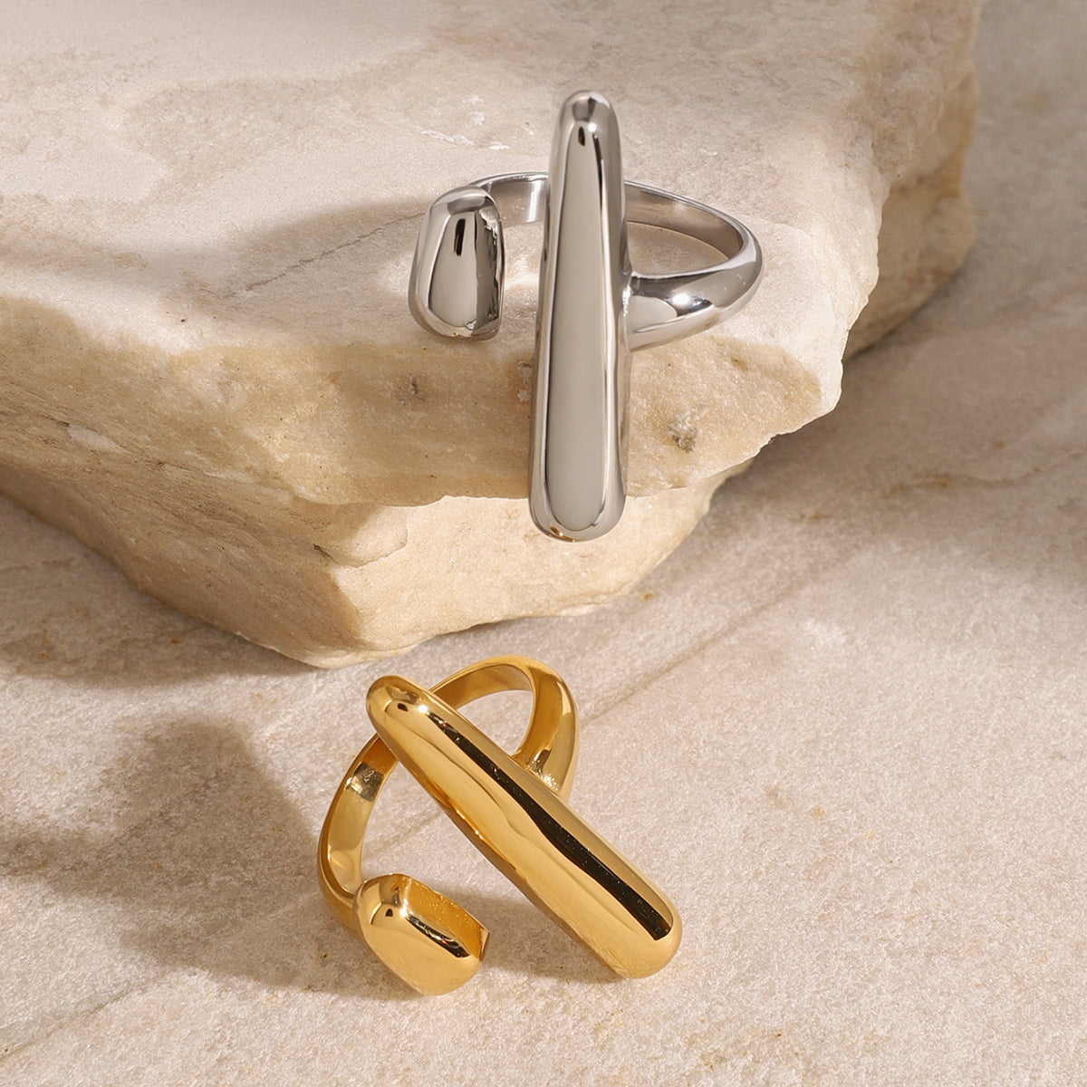 T Bar Bold Open Ring
