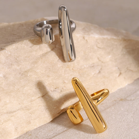 T Bar Bold Open Ring