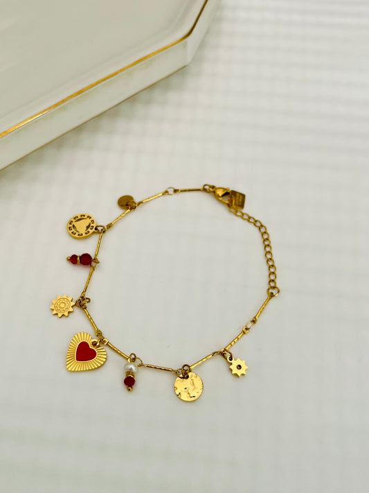 Blazing Hearts Bracelet