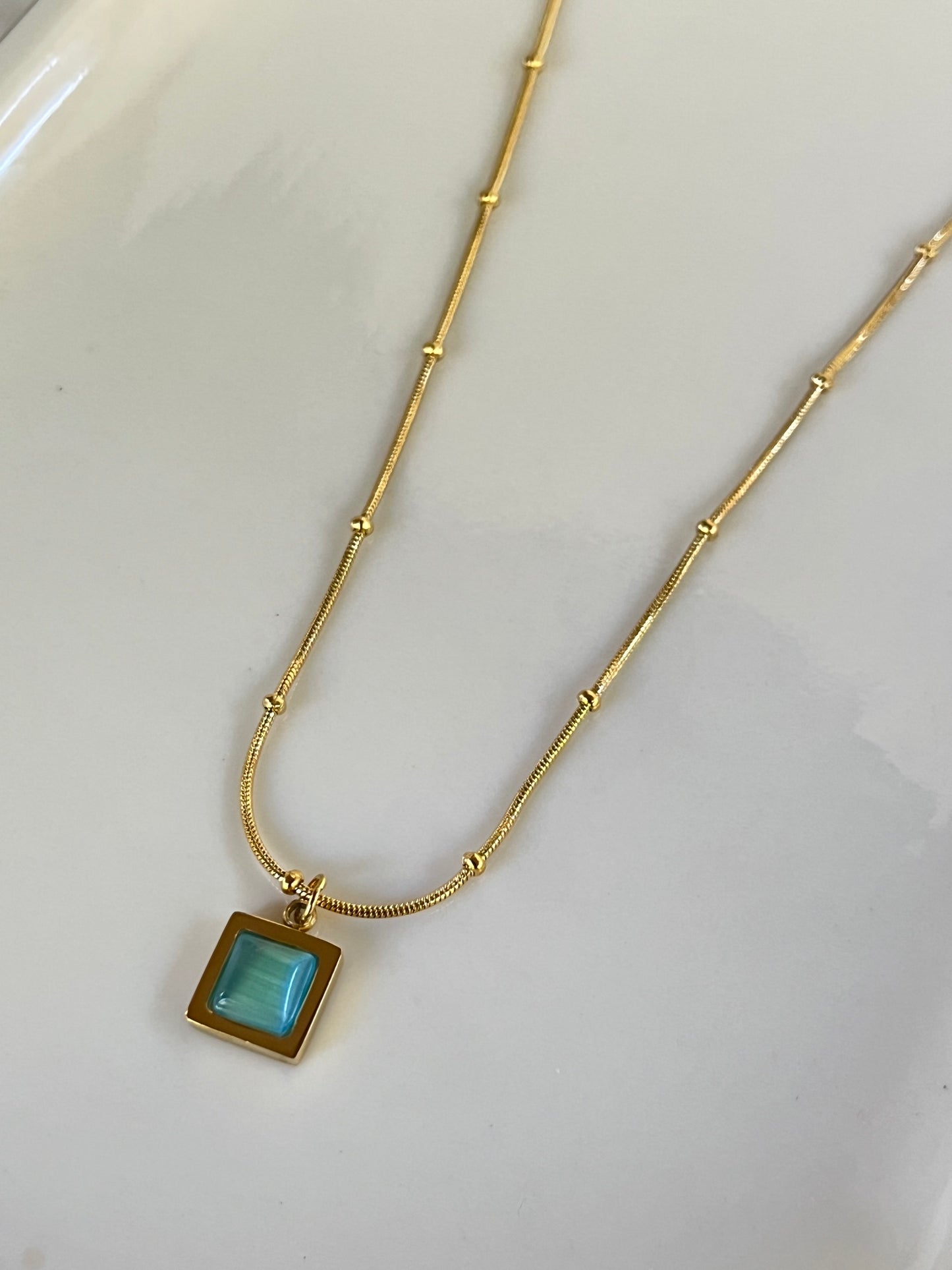 Azure Edge Necklace