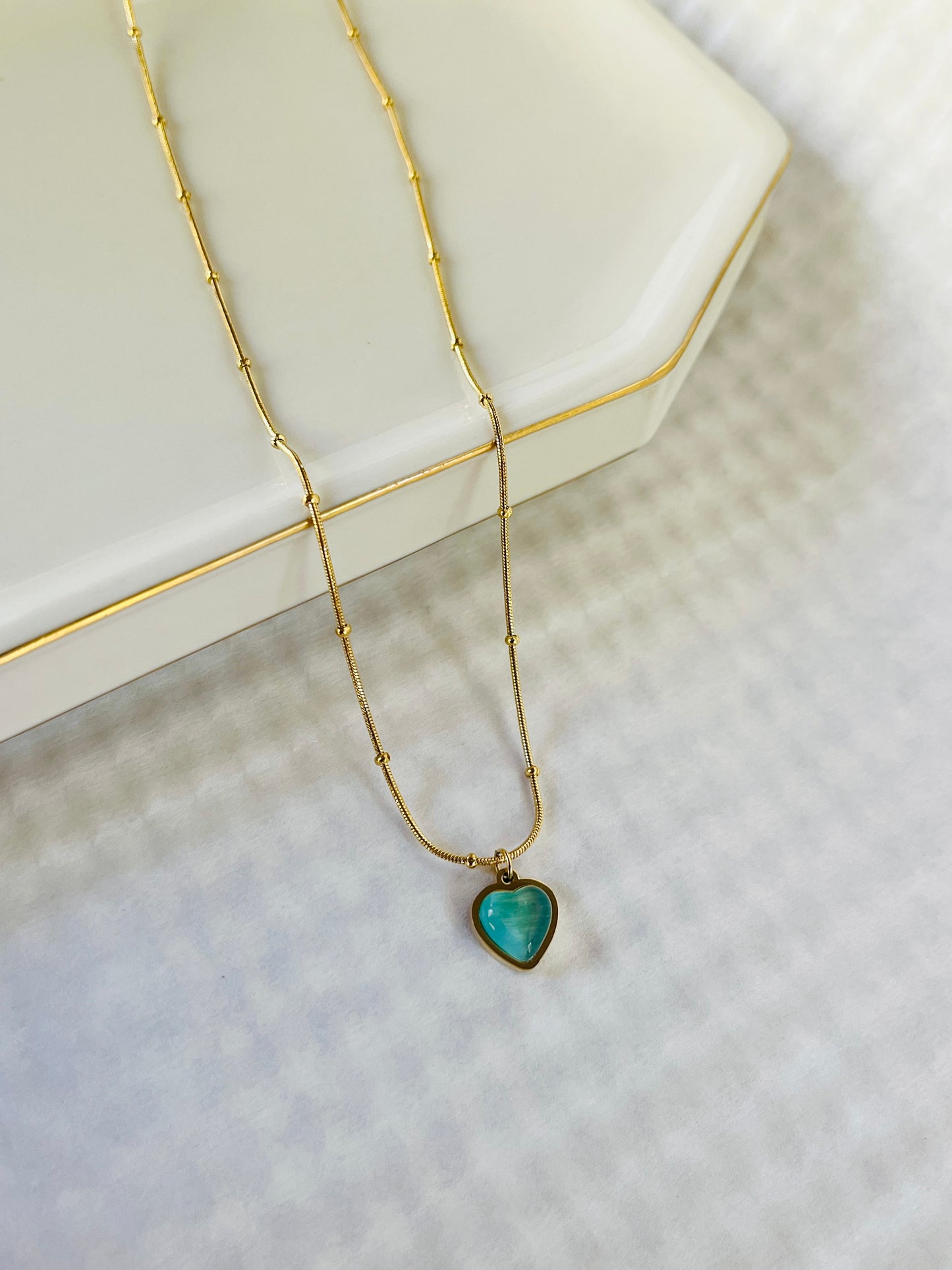 Ocean Heart Necklace