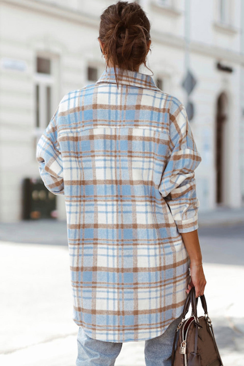 WS Sky Plaid Shacket