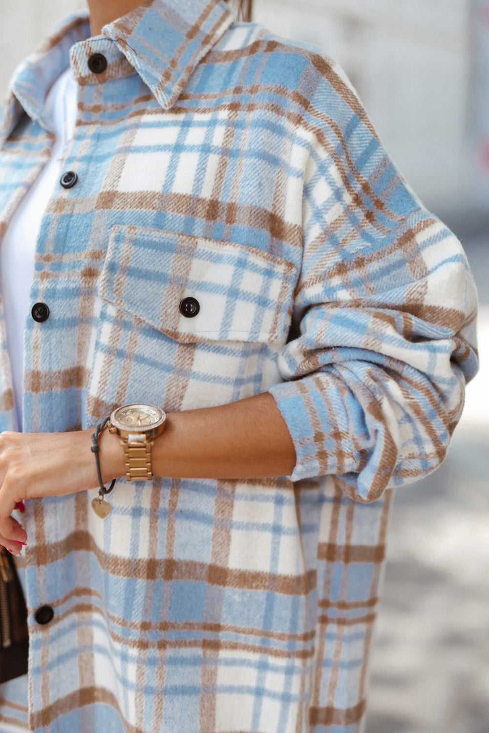 WS Sky Plaid Shacket