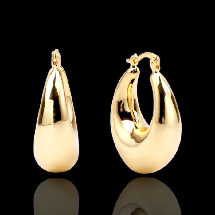 Becca Hoop Earrings 18K Gold Filled