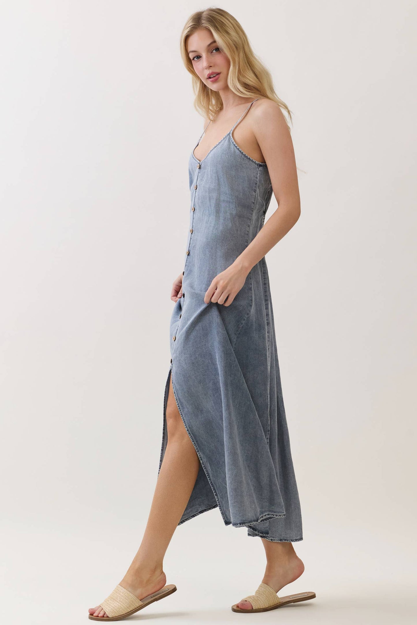 Light denim Flowy Dress