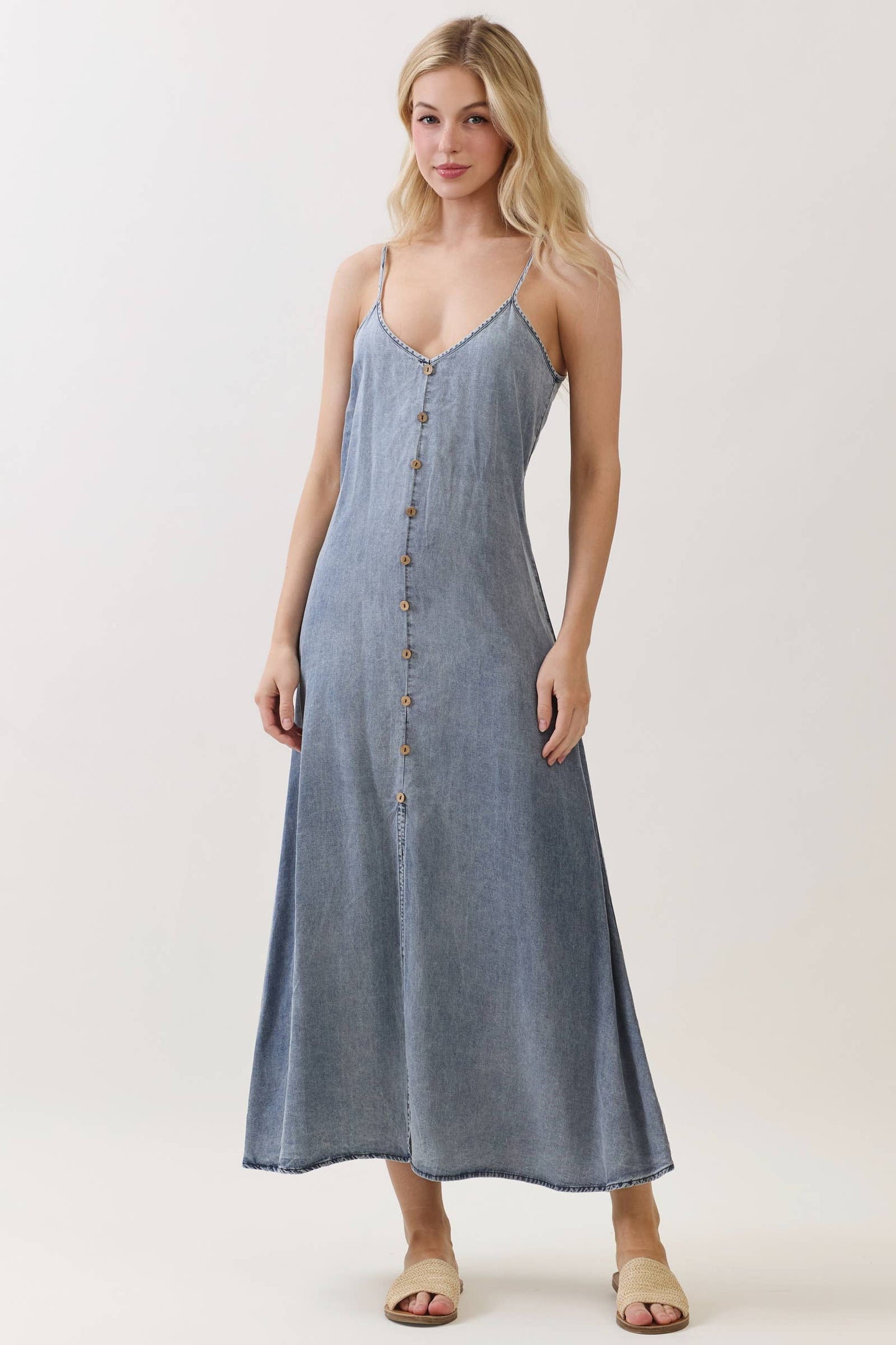 Light denim Flowy Dress