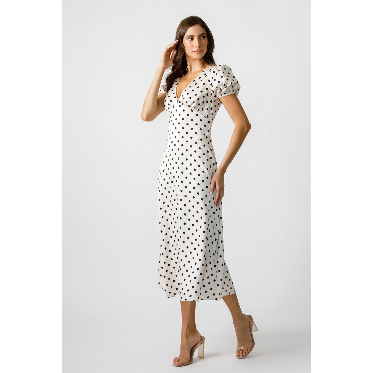 Classic Audrey Polka Dots Dress