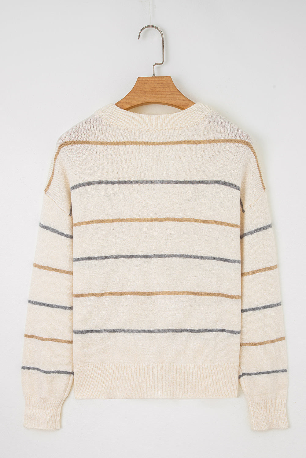 Multicolour Striped Cardigan Sweater