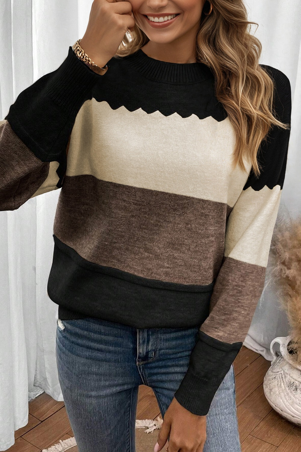 Bold Blocks Sweater