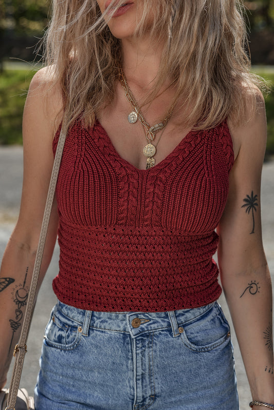 Pointelle Sweater Vest
