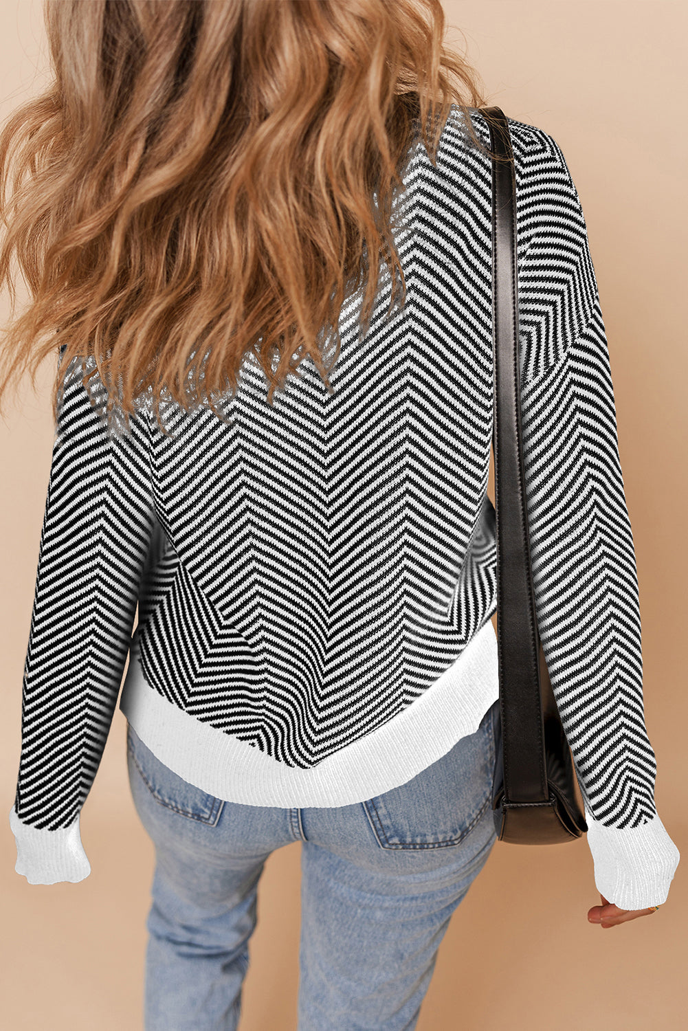 Rustic Herringbone Cardigan