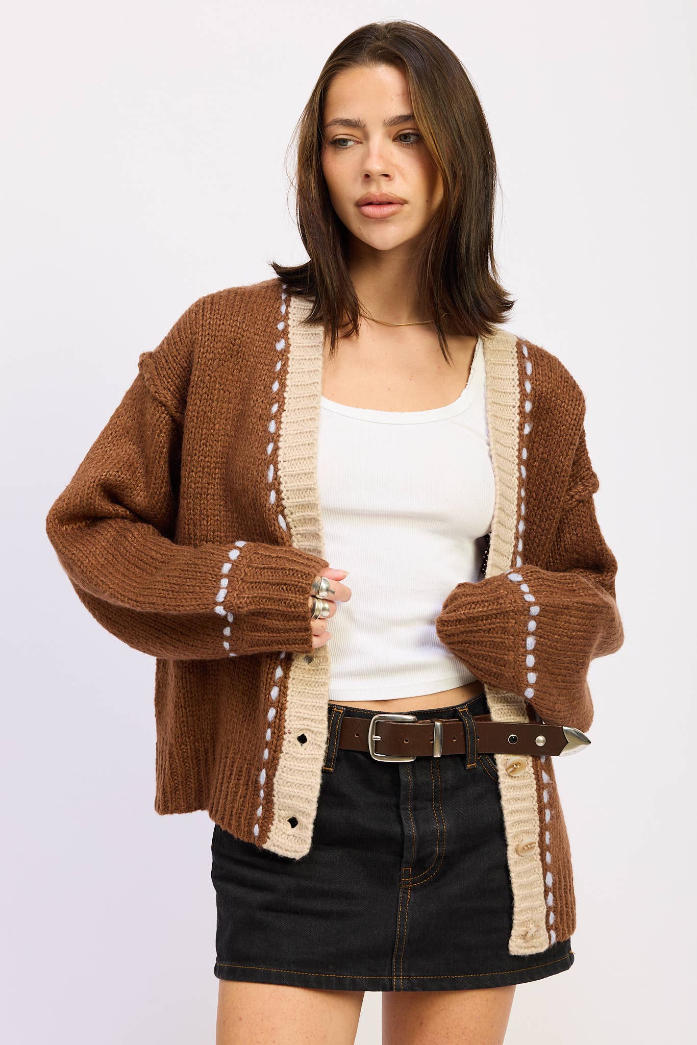 The Contrast Cardigan