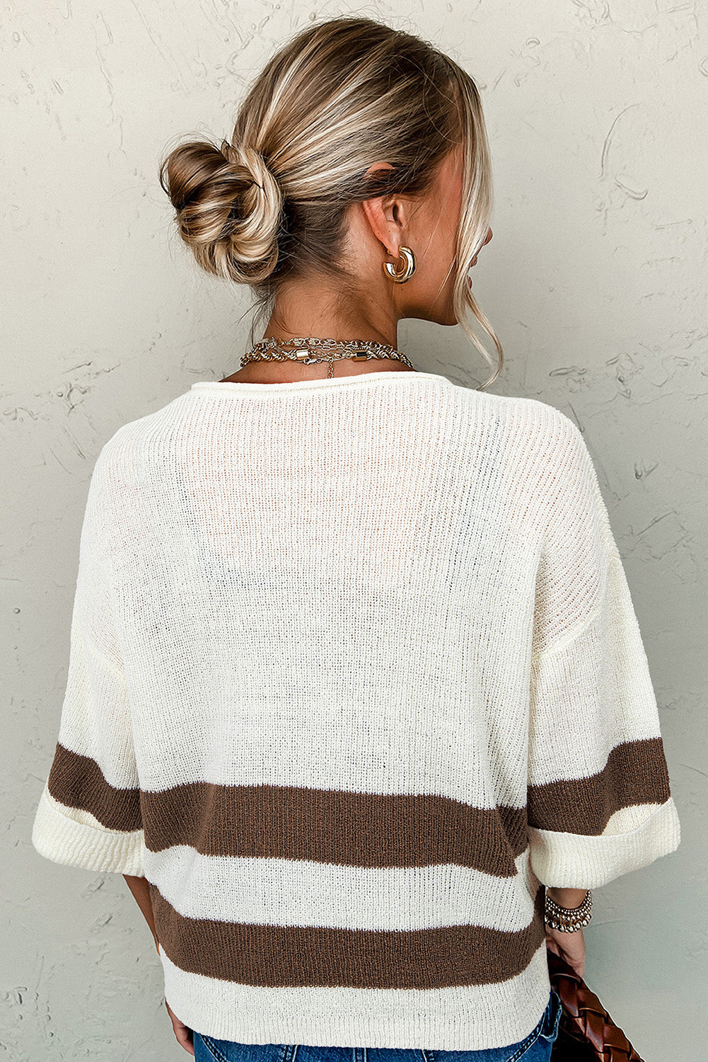 Accent Cropped Sweater T Shirt