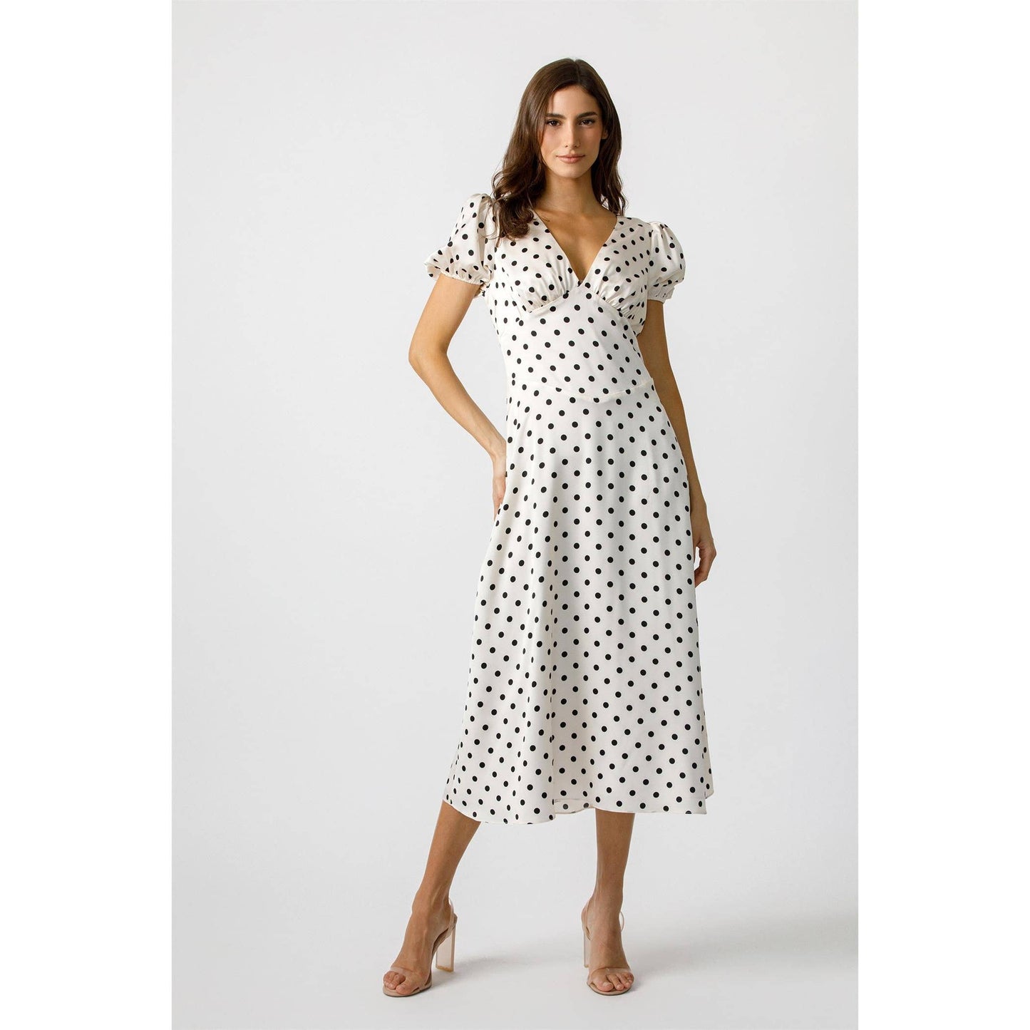Classic Audrey Polka Dots Dress