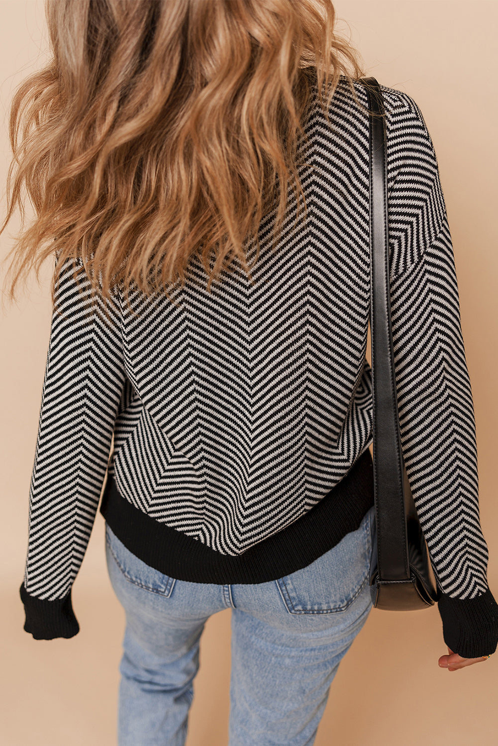 Rustic Herringbone Cardigan