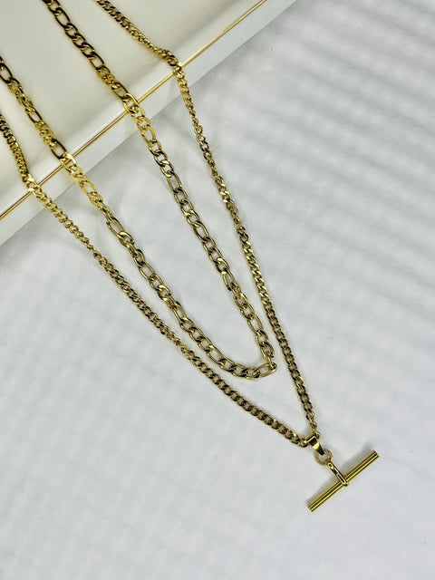 Luxe Link Bar Stainless Steel Necklace